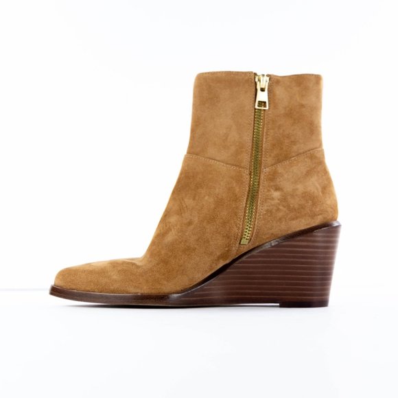 NEW Vince $395 Mavis Wedge Suede Leather Bootie - Picture 3 of 6
